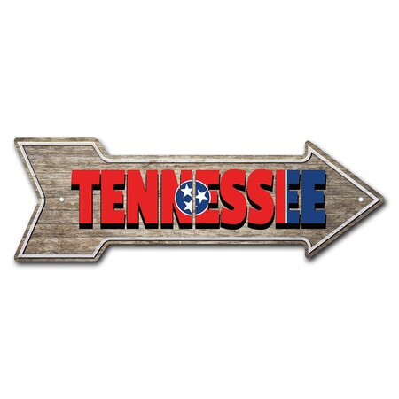 Tennessee Arrow Sign Funny Home Decor 24in Wide